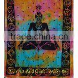 Tapestry Indian Throw Cotton Bedspread Twin Bedspread Manufacturer Home Furnishing Wall Decor Yoga Meditation Mantra Mat thumbnail-1