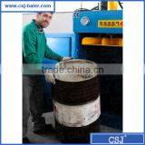 Gold Supplier Hydraulically Driven Drum Crusher Baler thumbnail-4