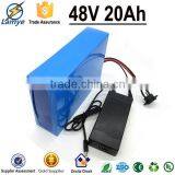 Cheap Price 1 Year Warrantly 48V 20Ah Electric Scooter Lithium Battery Include 30A BMS 54.60v 2.0A Charger thumbnail-4