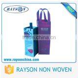 Wholesale Custom Promotional Firm 1.5L ,Single / 4 / 6 Bottle Tote Non Woven Wine Bag thumbnail-5