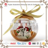 Clear glass material christmas decoration ball