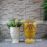 2015 New Concept Fiberglass Gold or White Garden Planter for Sale thumbnail-1