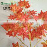 SJ071212 Dry Gold Leaf Decoration/plastic Maple Leaf/golden Maple Leaves Making thumbnail-2