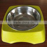 Practical Eco-friendly Quality Assurance Bamboo Fiber Square Pet Bowl