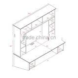 New Design MDF Wood Floating Table Wall Table Living Room Wall Mount Computer Desk Wall Desk thumbnail-3