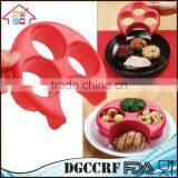 NBRSC Kitchen Plastic Meal Measure Portion Control Plate Food Separator Tool Diet Meal Helper thumbnail-1