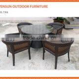 Outdoor Resin Wicker Dining Set With Cushions thumbnail-1