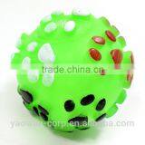 Ringing Paw Prints Pet Dog Toys Vinyl Ball thumbnail-3