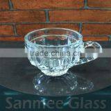 2017 Machinemade Embossed Glass Tea Cup thumbnail-1