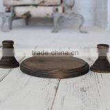 Wedding Decor Rustic White Candle Holder thumbnail-2