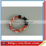 2015 Energy Braided Titanium Sports Bracelet thumbnail-1