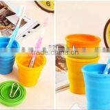 Colorful Cute Silicone Folding Picnic Cups thumbnail-1