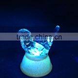Craft LED 7colors Changing Acrylic Crystal Animal Toys Birds Gift for Sale thumbnail-4