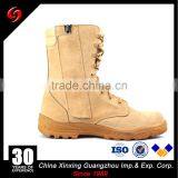 Khaki Suede Cow Leather Army Tactical Military Desert Boots With Zipper for Hunting /Hiking/ Camping thumbnail-3