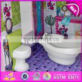 New Design 16 Pieces of Furniture Elegant Dollhouse Suite Wooden 18 Inch Doll House for Children W06A232 thumbnail-5