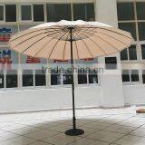 Outdoor 9FT Tan Garden Market Fiberglass Umbrella thumbnail-2
