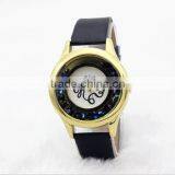 2017 Round Dial Vogue Women's Sexy Quartz Watch With Crystal Diamond thumbnail-3