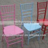 Beautiful Blue Color Stackable Wood Hotel Chair for Wedding Rental thumbnail-1