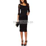 Fashion Women Evening Party Cocktail Long Sleeve Summer Lace Short Mini Dress thumbnail-2