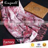 Digital Printed Silk Satin Scarf for Women in Spring and Autumn thumbnail-1