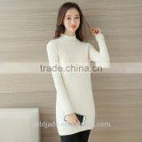Winter Fashion Women Long Pullover Sweater Knitted Sweater Designs for Ladies thumbnail-3