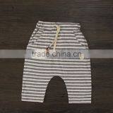 Very Cheap 100% Cotton Baby Short Stripes Harem Pants With Waistband thumbnail-3