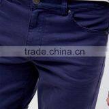 High Quality Cheapest New Design Custom Zip Fly Turn-up Hem 98% Cotton 2% Elastane Stretch Denim Men's Navy Casual Summer Shorts thumbnail-3