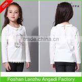 Kids Wear Girls Long Sleeve Knitted Cotton Basic t Shirt Girls Trendy Graphic Printed t Shirt thumbnail-2