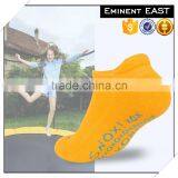 Personal Custom Colorful Semi-terry Anti-slip Trampoline Jump Women Cotton Ankel Socks