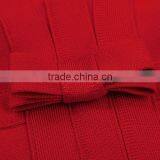 New Fashion 2015 Red Small Bowknot Strapless Knee Length Bandage Dress Celebrity Elegant Dresses thumbnail-6