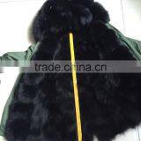 CX-G-P-02 Hot Sale Fox Fur Real Fur Parka Warm Winter Wear for Ladies Parka thumbnail-6