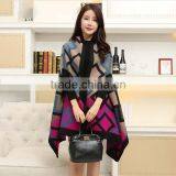 Hot Sale China 2017 New Arrival Ladies Scarf Figure Shape Printed Several Models Imitated Material Women Cloak thumbnail-2