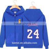 2017 Wholesale Beautiful Design Amazing Quality Eco-friendly Breathable Anti-wrinkle Cute Sports Zipper Hoodie thumbnail-1