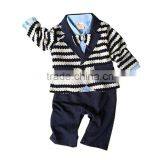 Zm11676a Long Sleeve Gentleman Baby Boys Rompers Fashion Children Clothes thumbnail-2