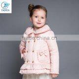 Girls Winter Coat Sweet Style Children Clothes With Pleated Hem 2017 New Design thumbnail-2