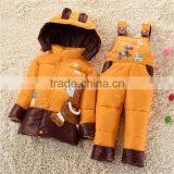 NEW 2015 Winter Children Clothing Sets Duck Down Jacket Sets Pants-jacket Hooded Baby Girls Winter Jacket & Coat Pony Pattern thumbnail-5