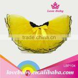 Customized Children Fancy Yellow Wholesale Tulle Skirt thumbnail-1