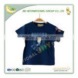 High Quality Wholesale Newborn Baby Clothing 100%cotton Dark Blue Baby Boy Shirt thumbnail-2