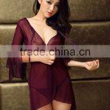 0859 Woman Sexy Chiffon Robe Transparent Kimono Robe Robe thumbnail-1