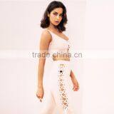 Runwaylover 100 New Fashion 2017 Ladies Suits , Women Sexy Crop Tops And Hollow Out Flared Pants thumbnail-4
