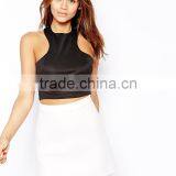 Monica Halter Crop Top With Racer Front thumbnail-1