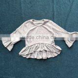 DYJ-157 Persnickety Remark Girls Long Sleeve Top Designs Wholesale Children's Boutique Icing Ruffle Shirts Colorful Polo Shirts thumbnail-3