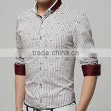 Modern Custom Mens Business Stripes Shirt thumbnail-2