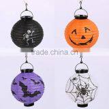 Wholesale Halloween Decoration Round Lamp Haning LED Paper Lanterns thumbnail-2