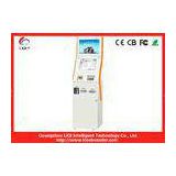 Precision Steel Self Service Payment Kiosk Stand For Bank , 19 Inch LED Screen