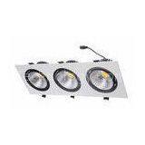 Indoor 18 Watt Square Recessed Led Downlights With Three Heads IP65 / IP20 thumbnail-1