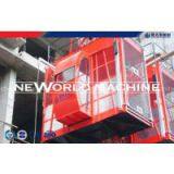High safety medium speed cage hoist elevator , construction material lift SC200 / 200 TD