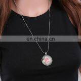 Rose Pattern Retro Specialized Glow in the Dark Magical Necklace thumbnail-3