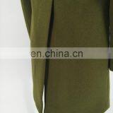 Wide Lapels High Back Slit Women Wool Coat thumbnail-6