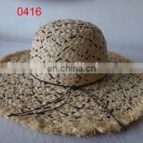 2016 collection 100% woven paper straw bowler hat